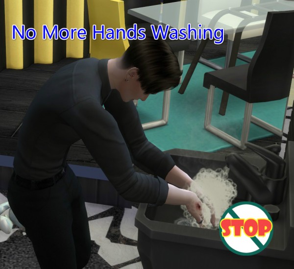  Mod The Sims: No More Hands Washing by dannywangjo