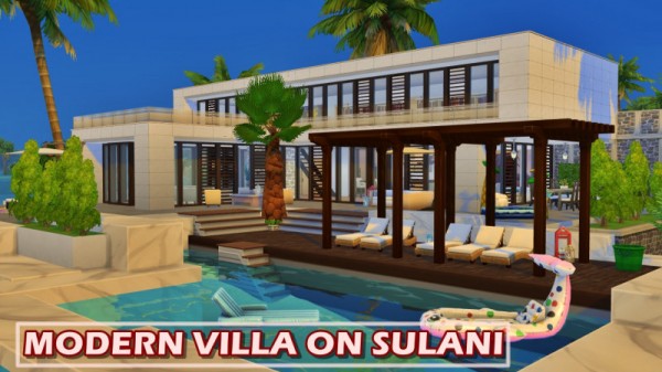  Sims 3 by Mulena: Modern villa in Sulani