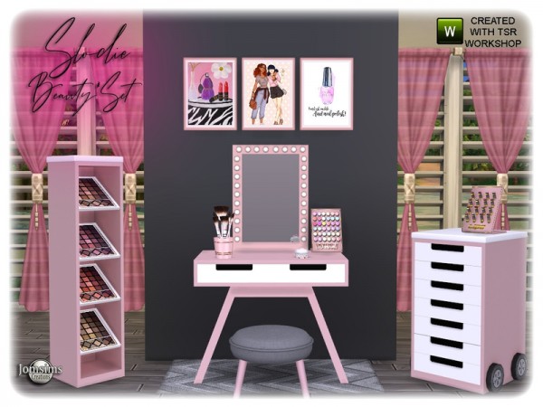  The Sims Resource: SLODIE beauty make up set by jomsims