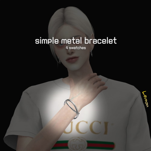  Lemon: Simple metal bracelet