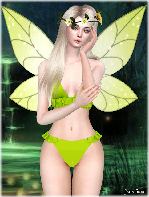  Jenni Sims: Collection Acc Magic Happens(Wings, Bracelet Dual ,Crown Splendor, Crown Fairy)
