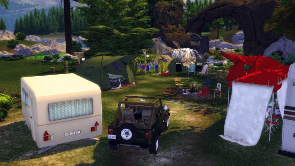  Ideassims4 art: 57 Lets go camping