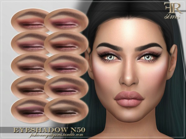  The Sims Resource: Eyeshadow N50 byFashionRoyaltySims