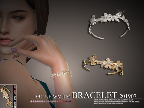  The Sims Resource: Bracelet 201907 by S Club