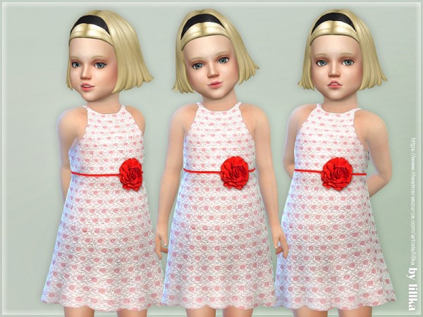  The Sims Resource: Dot Party Dress by lillka