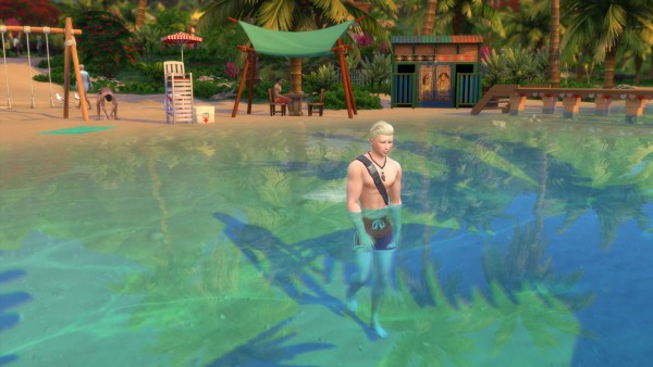  Mod The Sims: Override Lifeguard outfit corrected and Top only by Serinion