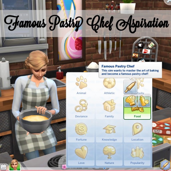  Mod The Sims: Famous Pastry Chef Aspiration by xbrettface