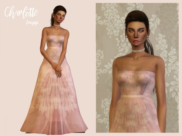  The Sims Resource: Charlotte dress by Laupipi