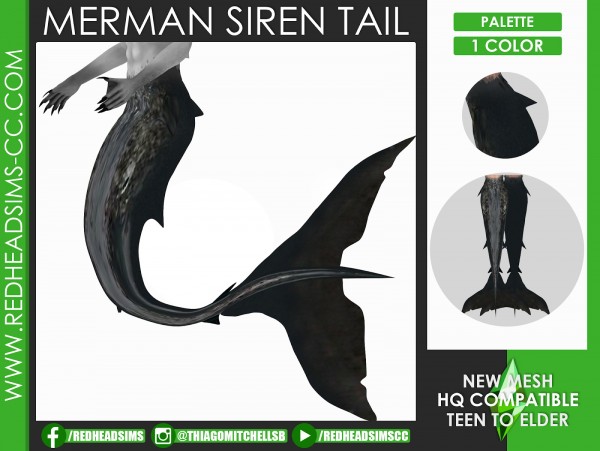 Red Head Sims: Siren merman
