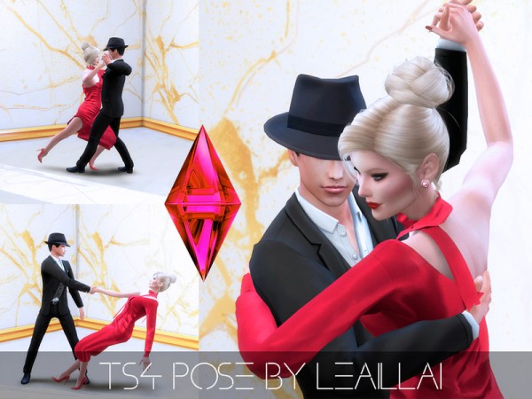  The Sims Resource: Couple pose   tango by LeaIllai