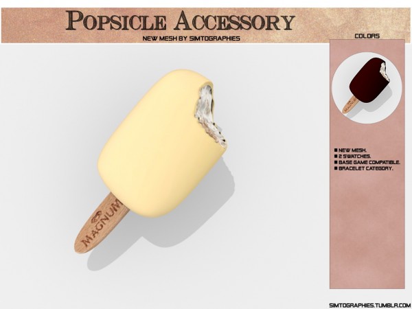  Simtographies: Popsicle Accessory and Poses