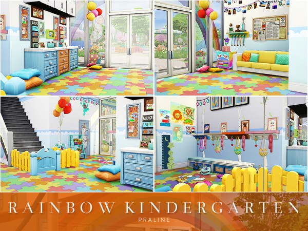  The Sims Resource: Rainbow Kindergarten by Pralinesims