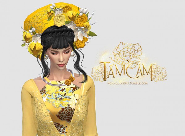  Hoanglap Sims: Vietnamese traditional clothes  based on Tam Cam movie