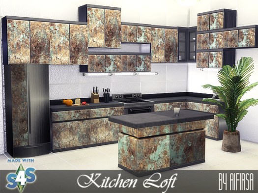  Aifirsa Sims: Kitchen furniture Loft