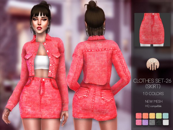 The Sims Resource: Clothes SET 26 Skirt by busra tr