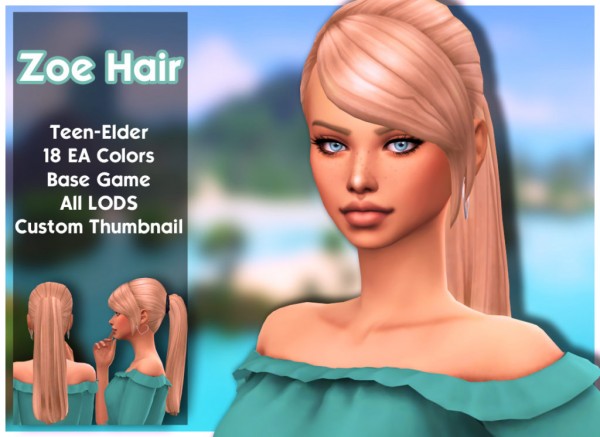  MSQ Sims: Zoe Hair