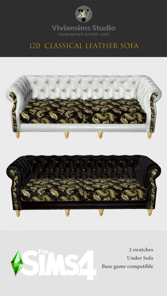  Vivian Sims: Classical Leather Sofa