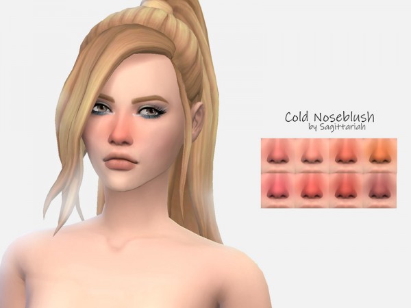  The Sims Resource: Cold Noseblush by Sagittariah