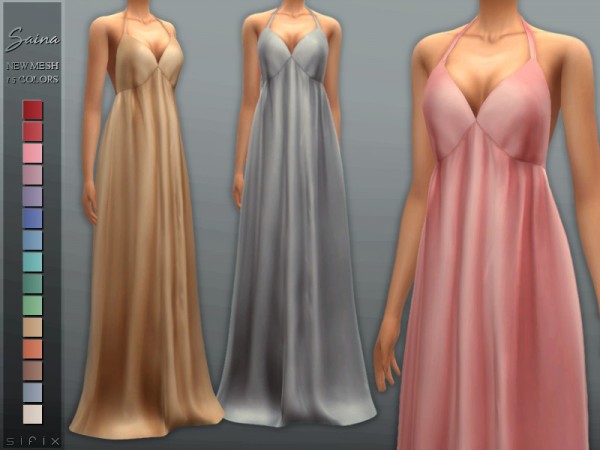  The Sims Resource: Saina Dress by Sifix