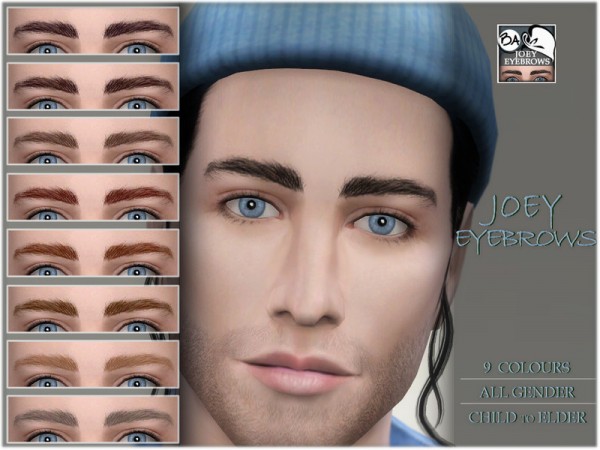  The Sims Resource: Joey eyebrows by Bakalia