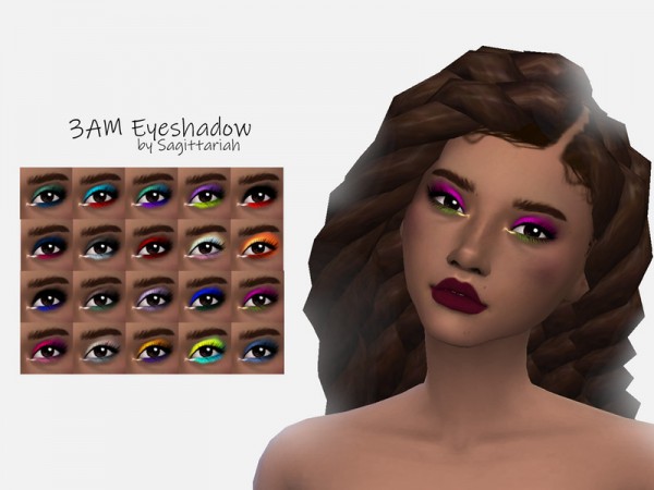  The Sims Resource: 3AM Eyeshadow by Sagittariah