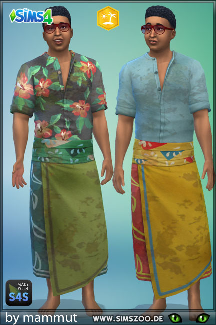  Blackys Sims 4 Zoo: Shabby Shirt and Skirt