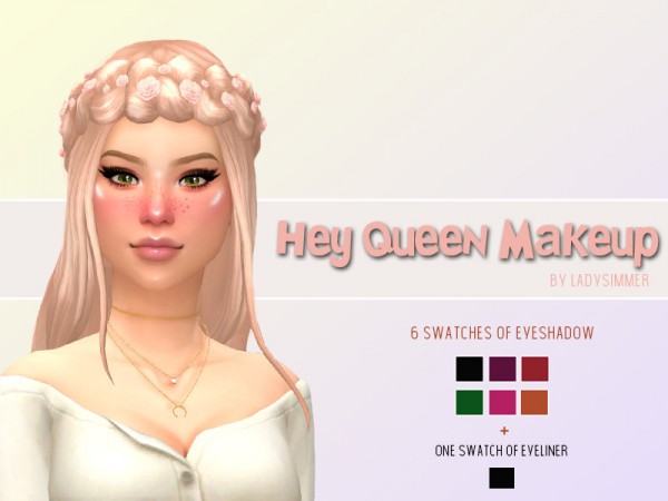 The Sims Resource: Hey Queen Makeup Set by LadySimmer94