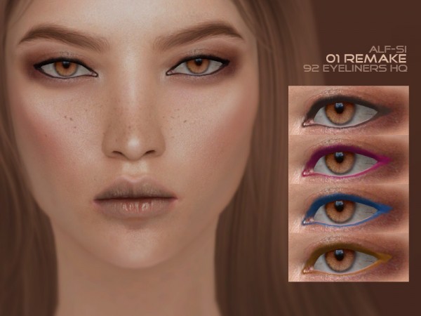  The Sims Resource: Eyeliner 01 by Alf si