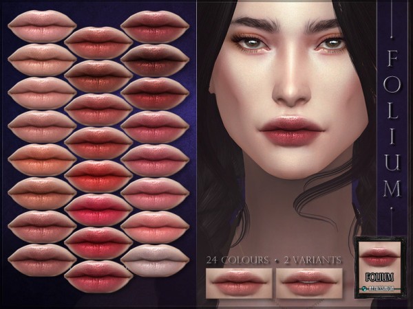  The Sims Resource: Folium Lipstick by RemusSirion