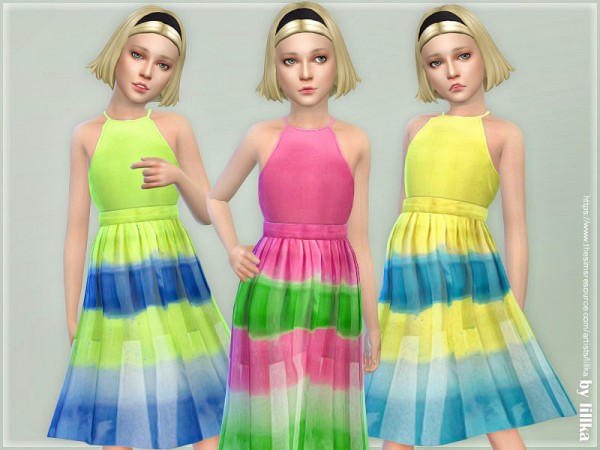  The Sims Resource: Girls Dresses Collection P130 by lillka