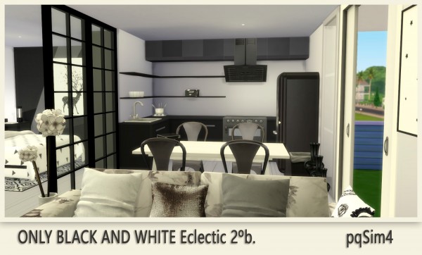  PQSims4: Only Black and White Appartment