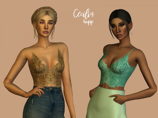  The Sims Resource: Cecilia Top by laupipi