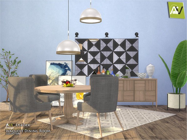  The Sims Resource: Waquoit Dining Room by ArtVitalex