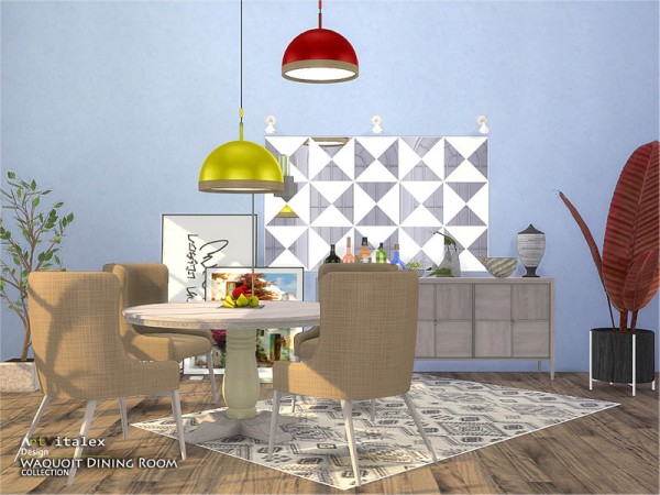  The Sims Resource: Waquoit Dining Room by ArtVitalex