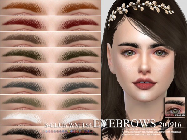  The Sims Resource: Eyebrows 201916 by S club
