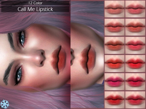  The Sims Resource: Call Me Lipstick by Lisaminicatsims