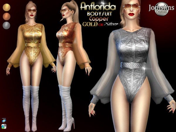  The Sims Resource: Anflorida bodysuit by jomsims