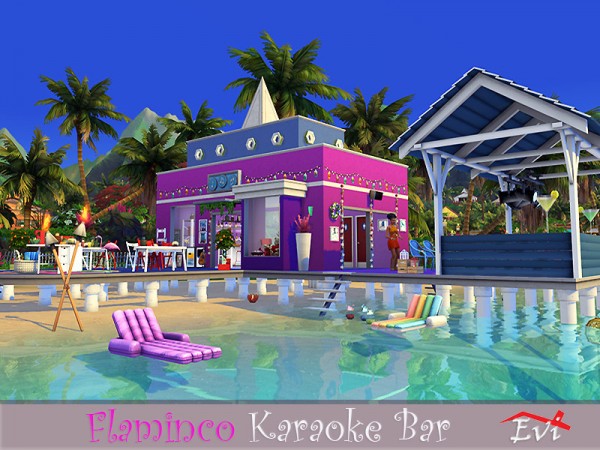  The Sims Resource: Flamingo Karaoke Bar by evi