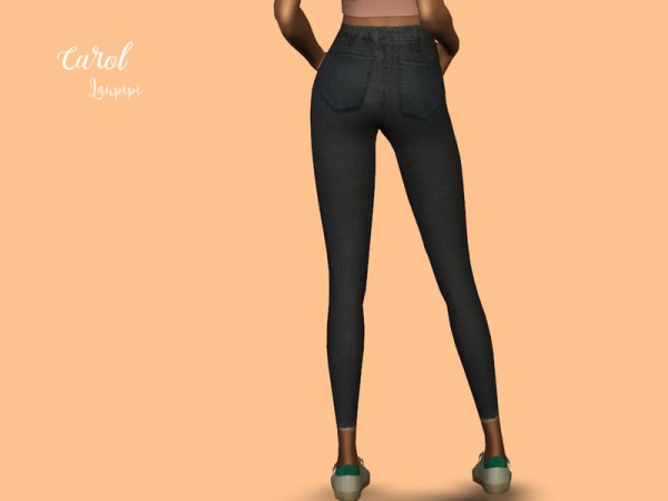  The Sims Resource: Carol Black Jeans by laupipi