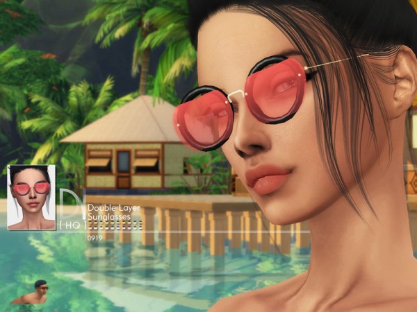  The Sims Resource: Double Layer Sunglasses by DarkNighTt