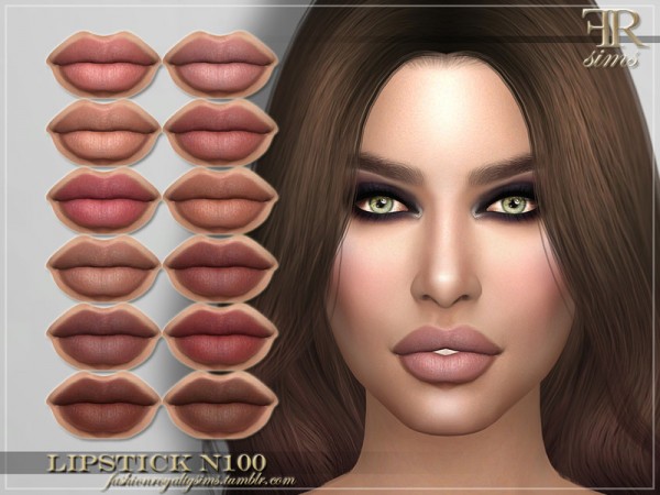  The Sims Resource: Lipstick N100 by FashionRoyaltySims