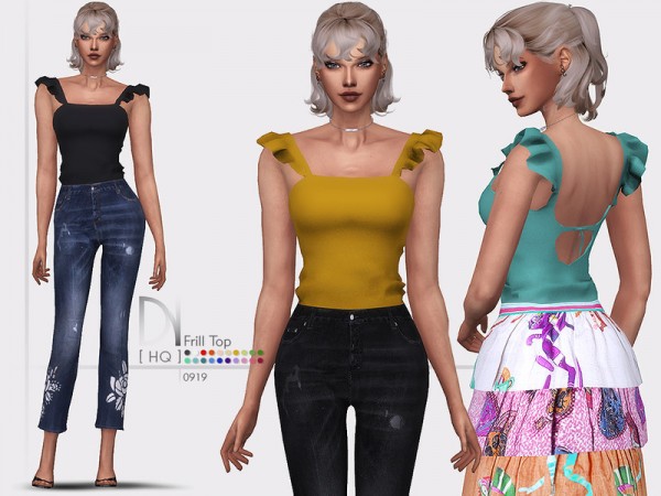  The Sims Resource: Frill Top by DarkNighTt