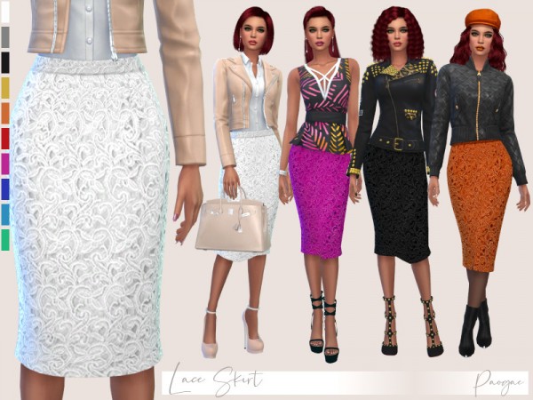  The Sims Resource: Lace Skirt by Paogae