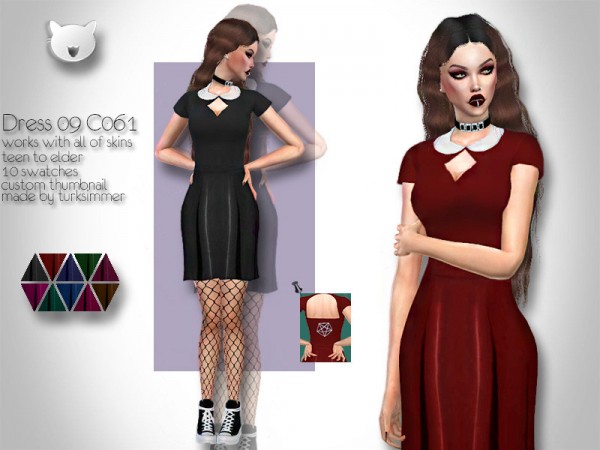  The Sims Resource: Dress 09 C061 by turksimmer