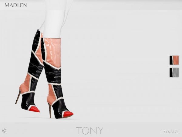  The Sims Resource: Madlen Tony Boots by MJ95