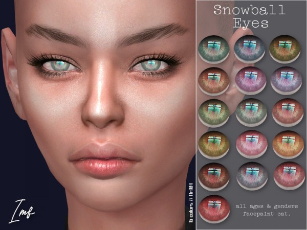  The Sims Resource: Snowball Eyes N.107 by IzzieMcFire