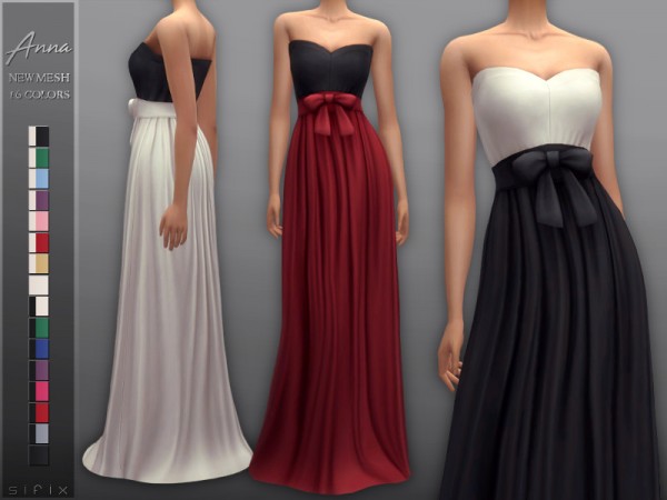  The Sims Resource: Anna Dress by Sifix