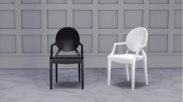  Meinkatz Creations: Louis ghost chair