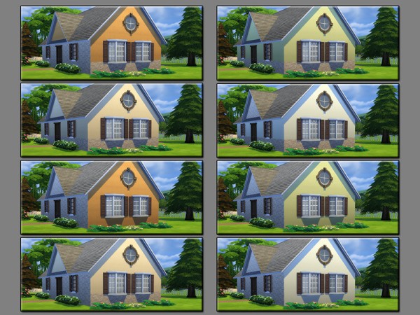 The Sims Resource: Stony Style Brick Mix by matomibotaki