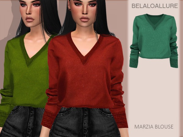  The Sims Resource: Marzia blouse by belal1997